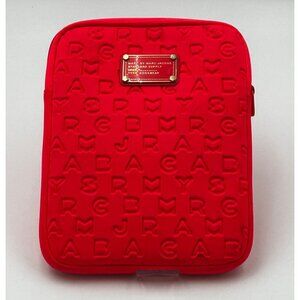 Marc by Marc Jacobs Hot Pink / Red Embossed Neoprene Tablet Sleeve 9x11 Workwear
